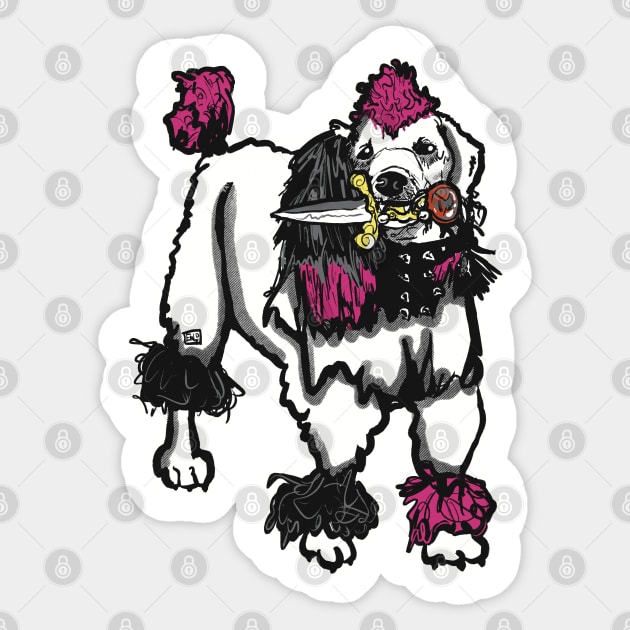 Spooky Horror Punk Dog Sticker by TheEND42